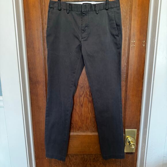 Banana Republic Fulton Skinny Charcoal Gray Pants‎ Slacks Men's 32 Workwear Corp - Picture 1 of 7